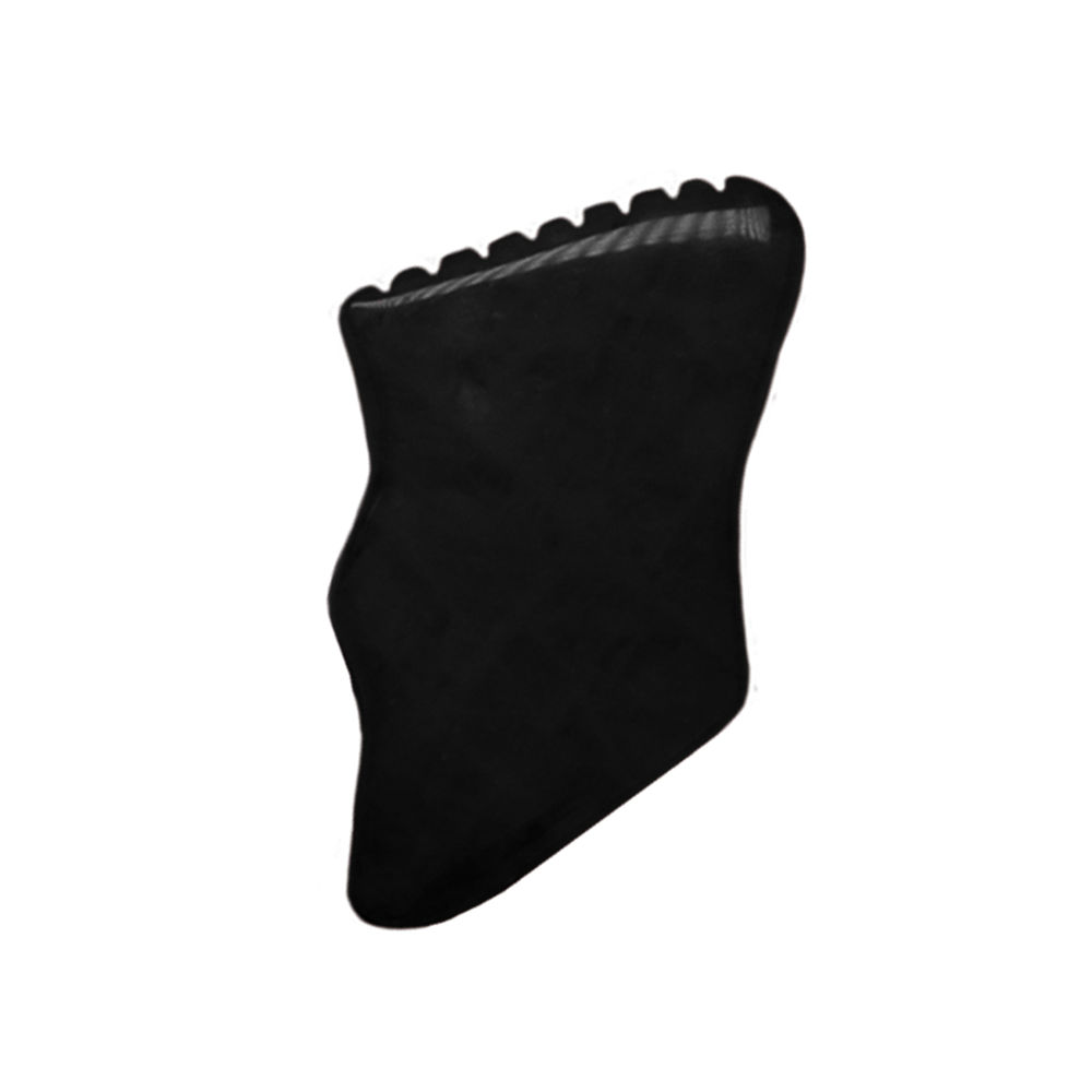 Getmecraft Black Obsidian Gua Sha Facial Massage Tool With Teeth Shape